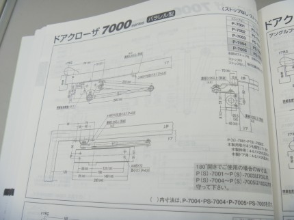 ストッパー付ドアクローザー