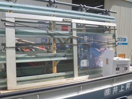 ３㎜透明ガラス割れ替え工事