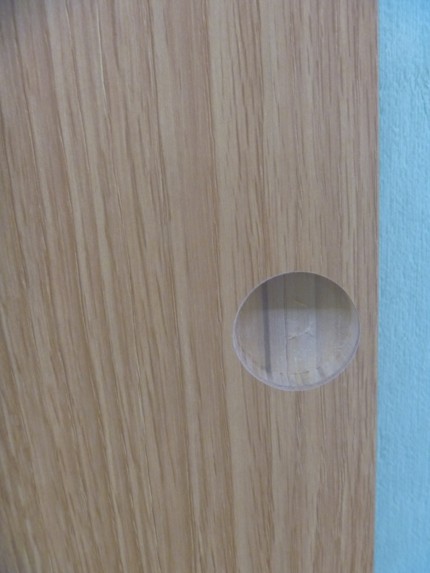 スライド丁番穴加工