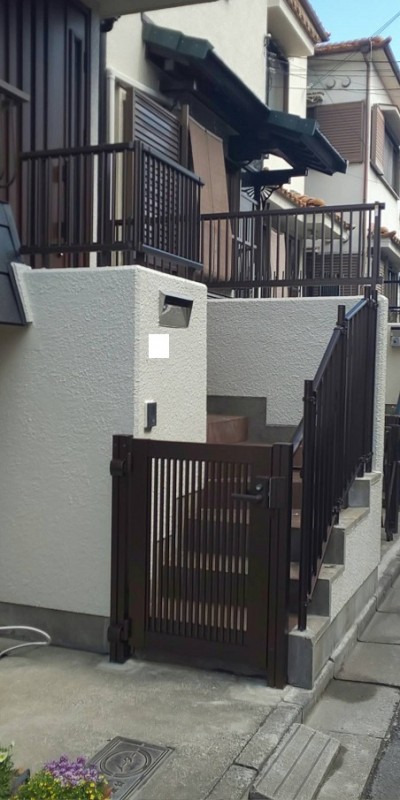 シンプレオ門扉　施工後