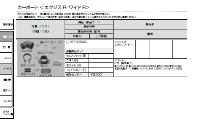 トユセット　新日軽　カーポートエグジスＲ