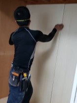 シナベニヤ貼り付け