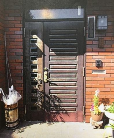 木製玄関ドア電気錠