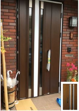 玄関ドア電気錠取付完成