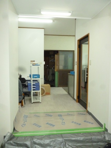 スクリーンパーティション施工前