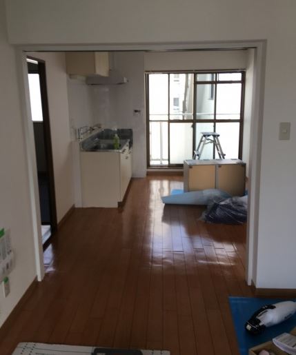 間仕切の取付け前