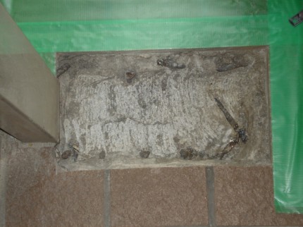 ＦＨ後セメント埋め込む