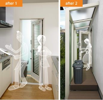 勝手口を素敵に！