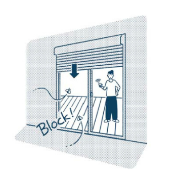 リモコンシャッター　虫も入らない