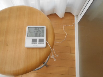 サンルームの温度