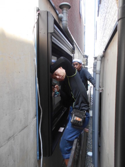 後付け電動シャッター②