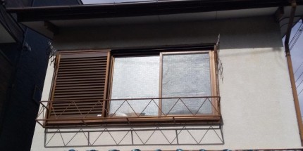 豊栄　金属製雨戸　施工後2