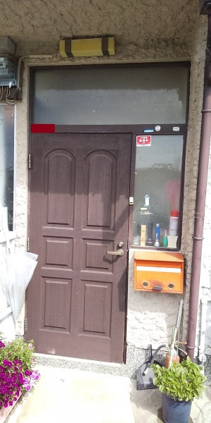 木製ドア　施工前