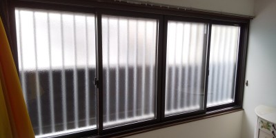 4枚建て引き違い窓　カバー工事　施工後