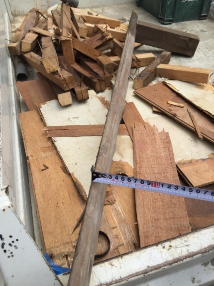 施工前　大引き