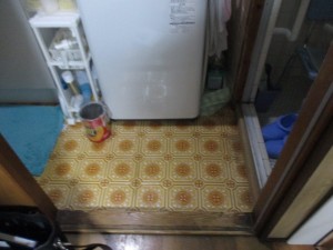 床工事　施工前