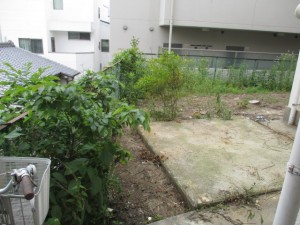 サイクルポート施工前