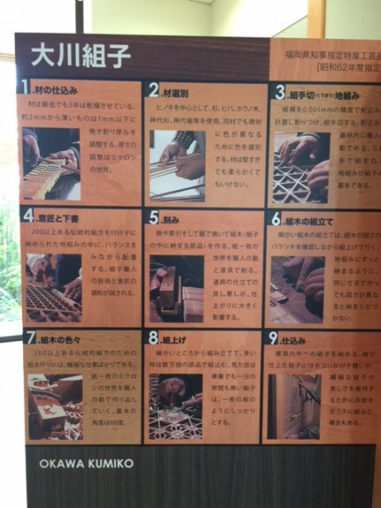 福岡県大川　組子