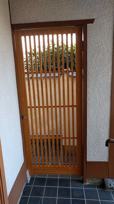 木製建具格子戸