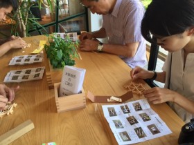 組子体験　麻の葉2