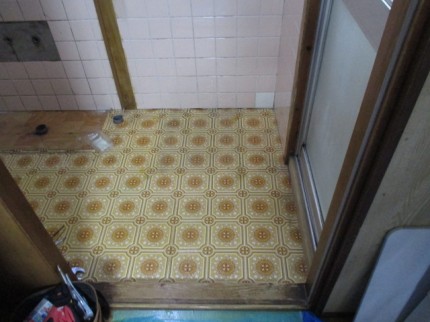 床工事　施工前