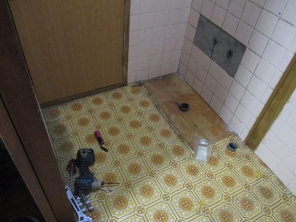 床工事　施工前