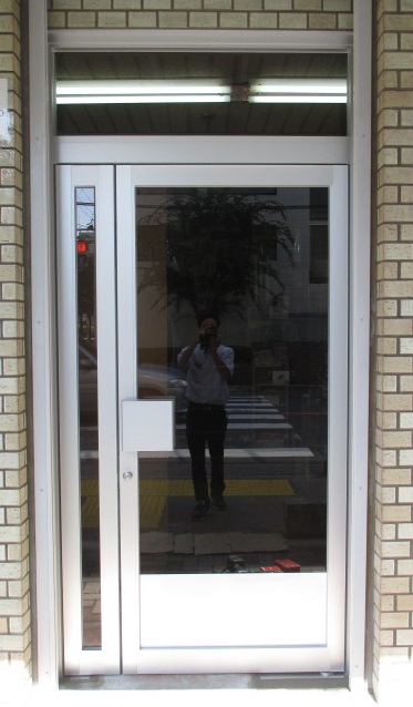 アルミフロントドア　取替