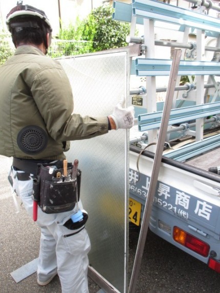 天窓　ガラス　取替