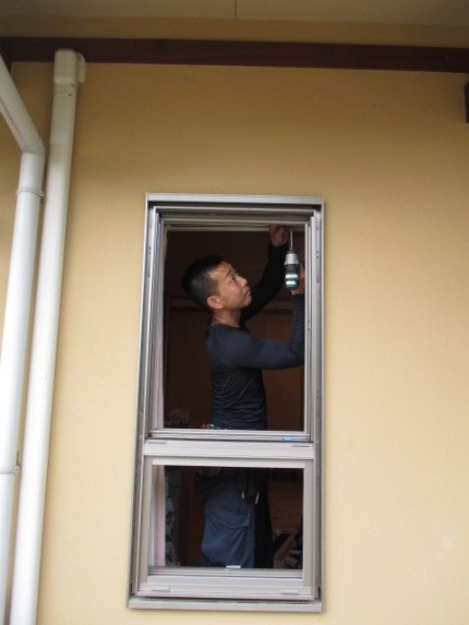 カバー工事施工中