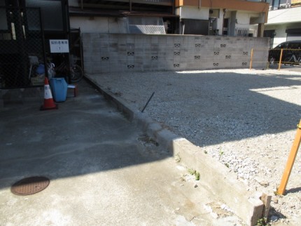 ブロック撤去前