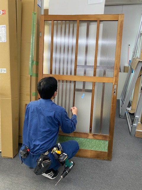 木製建具硝子