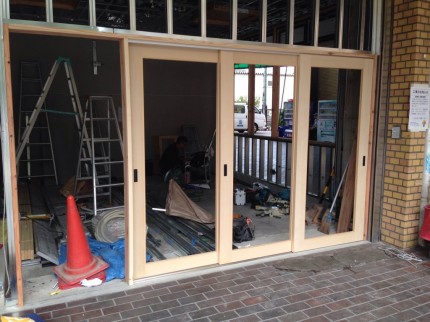 木製建具塗装前