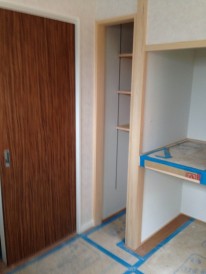 木製建具　片開き戸　設置前