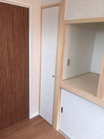 木製建具　片開き　設置後