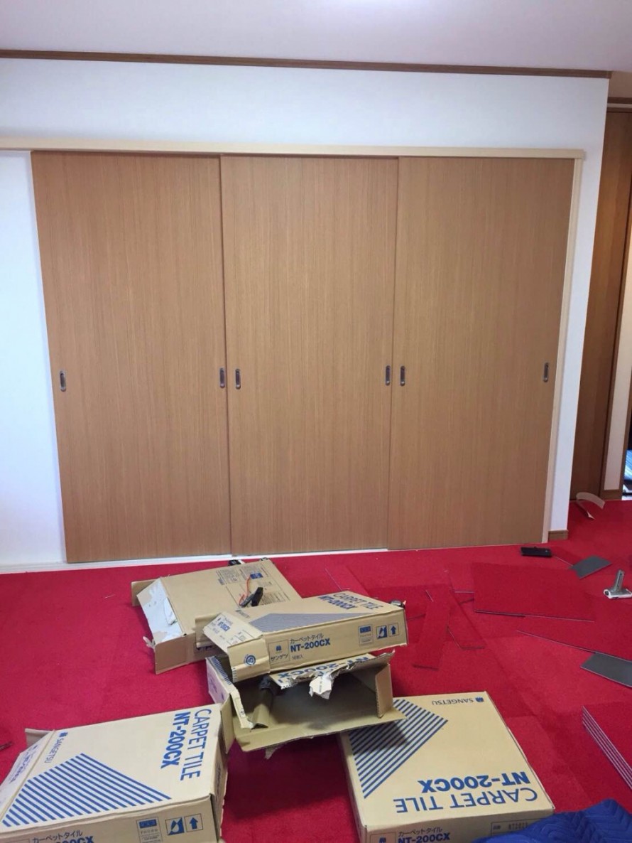 木製建具　両端引手金物