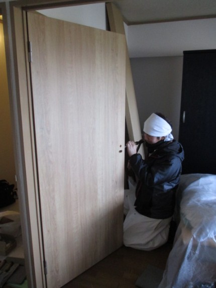 室内木製ドア新調