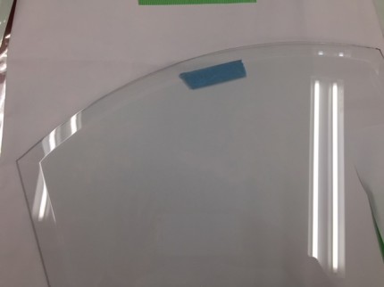 面取り硝子アール