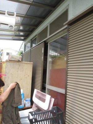 ランマ付き掃き出し窓