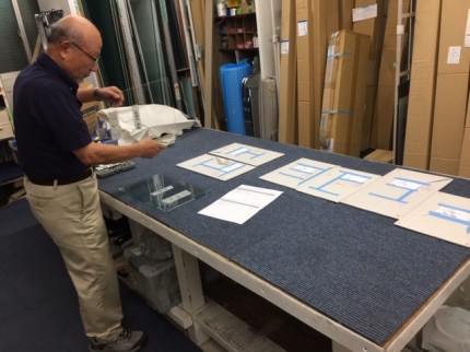 硝子ケース用加工硝子