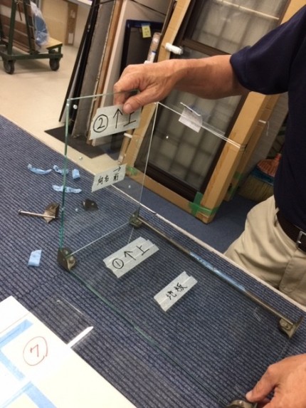 硝子ケース組立