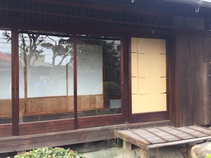 木製建具の硝子