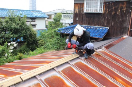 吹田市棟包み修理８