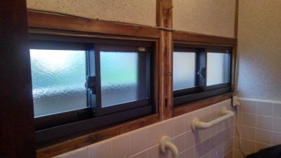 アルミサッシ　施工後