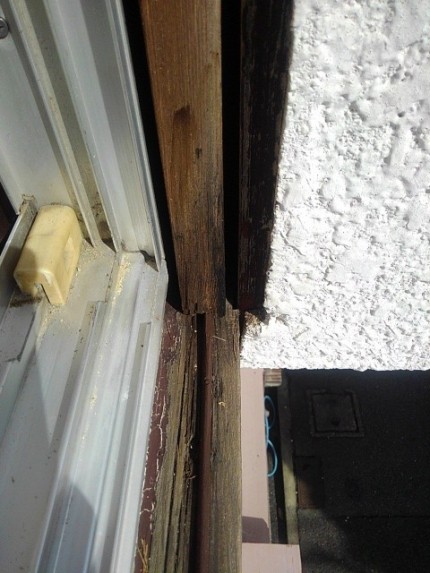 木製雨戸　レール