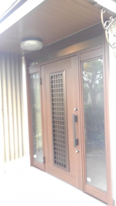 YKK　AP　ドアリモ　施工後