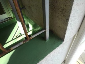 スチール製手すり　施工前2