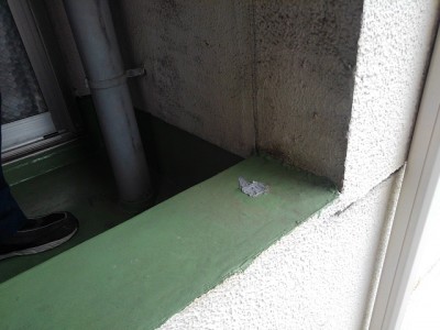 スチール手すり　撤去後