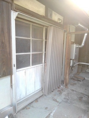 マドリモシャッター　施工前