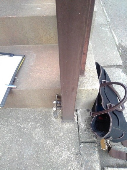 既存スチール柱