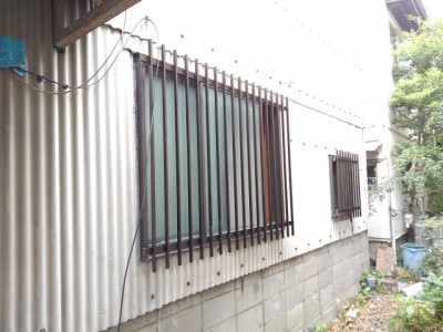 縦面格子　施工後